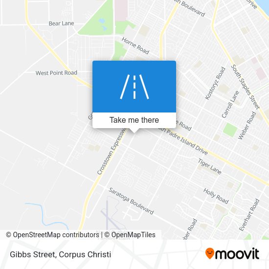 Mapa de Gibbs Street