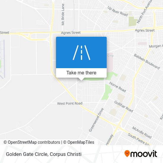 Golden Gate Circle map