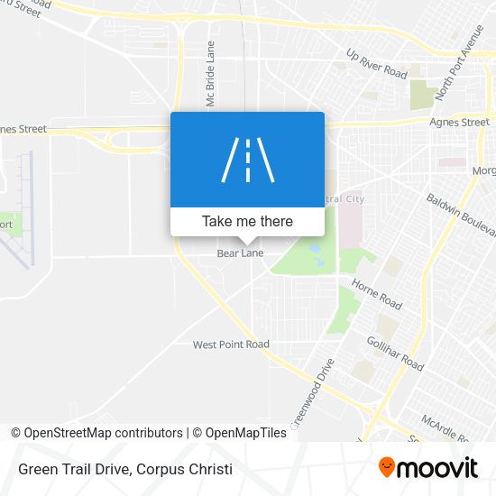 Green Trail Drive map