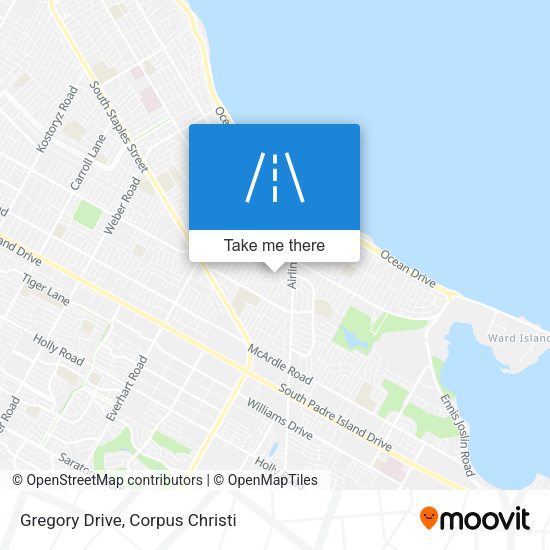 Gregory Drive map