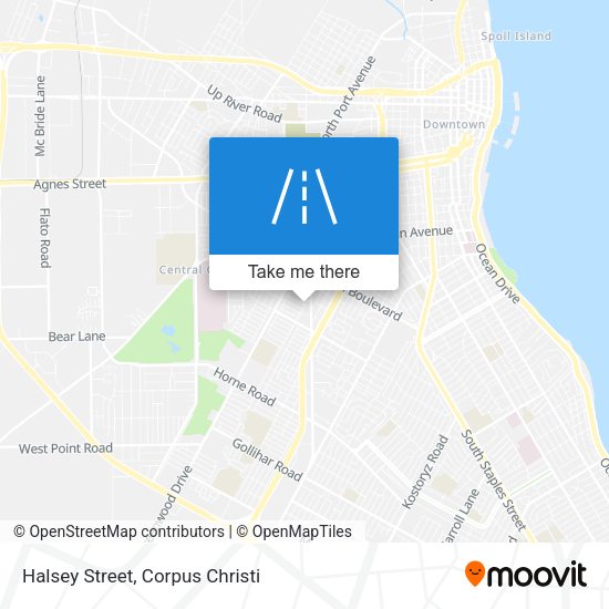 Mapa de Halsey Street