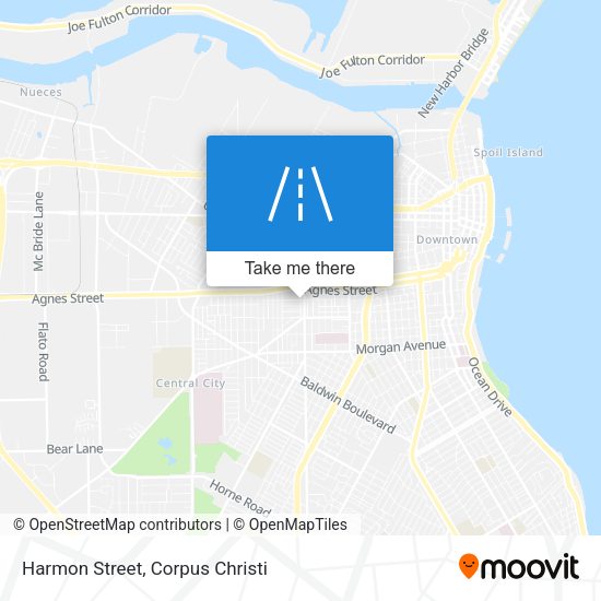 Harmon Street map