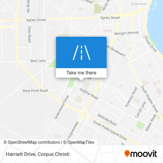 Harriett Drive map