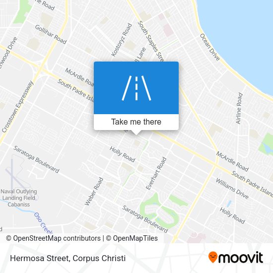 Mapa de Hermosa Street