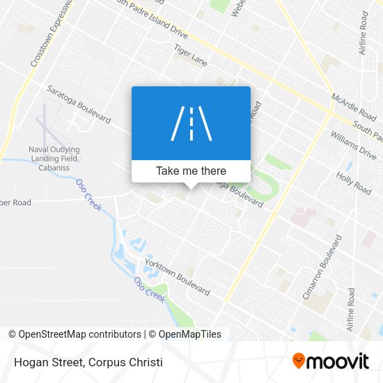 Hogan Street map