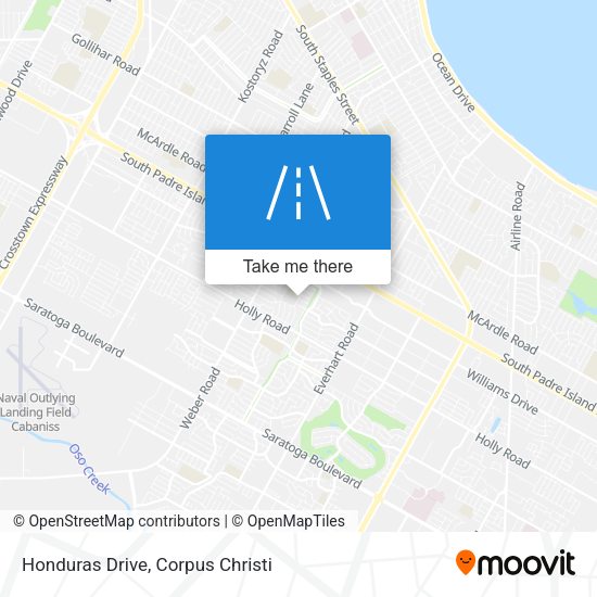 Honduras Drive map