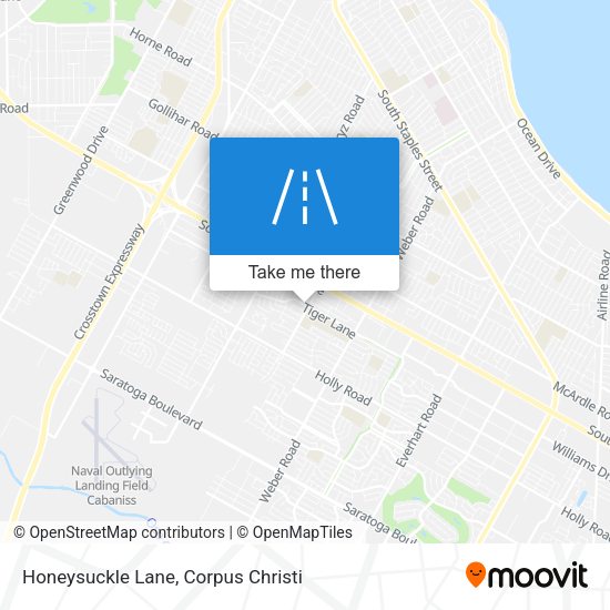Honeysuckle Lane map