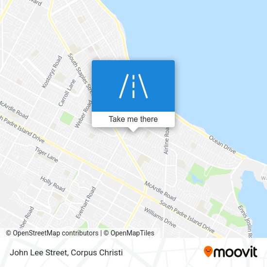Mapa de John Lee Street