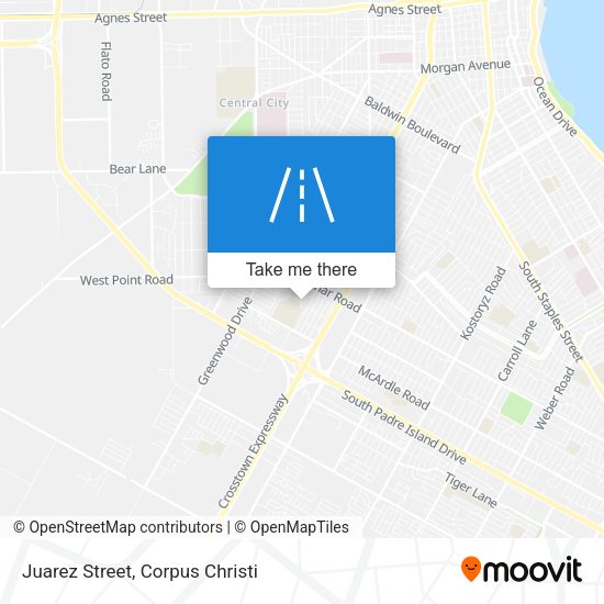 Juarez Street map