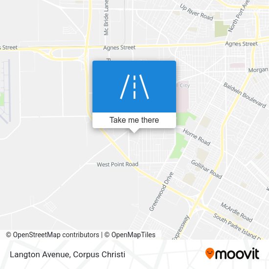 Langton Avenue map
