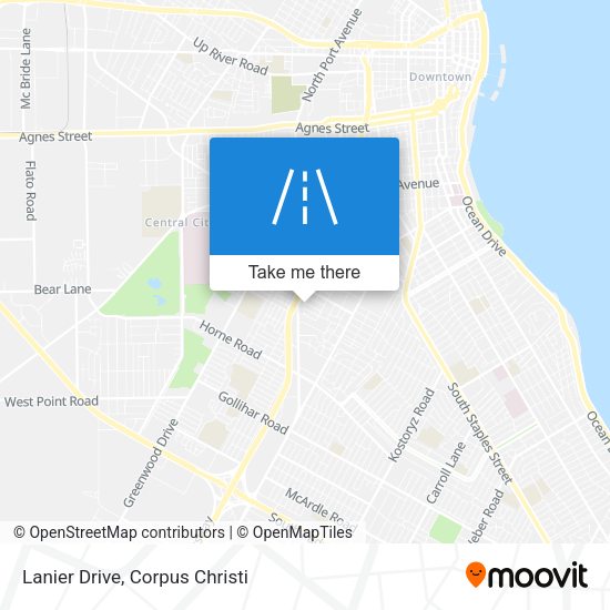 Lanier Drive map