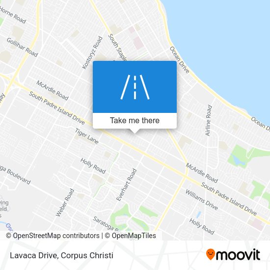 Mapa de Lavaca Drive