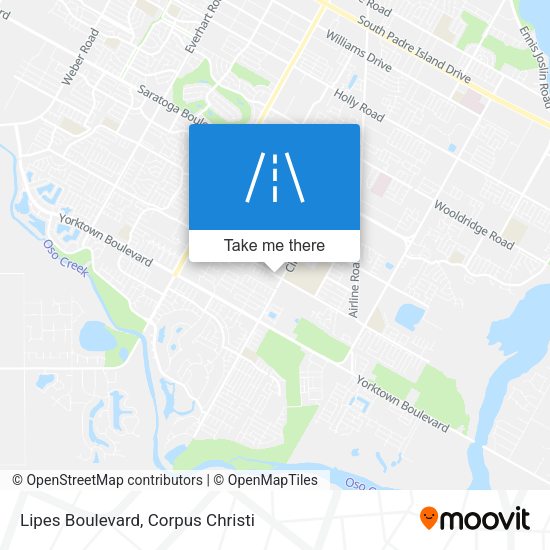 Lipes Boulevard map