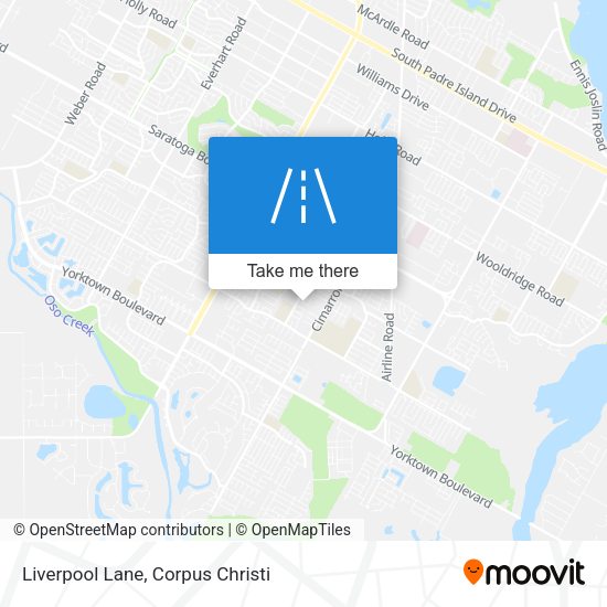 Mapa de Liverpool Lane