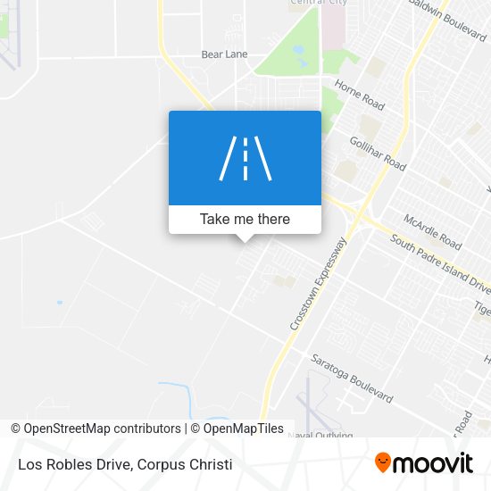 Los Robles Drive map