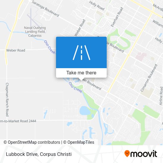 Lubbock Drive map