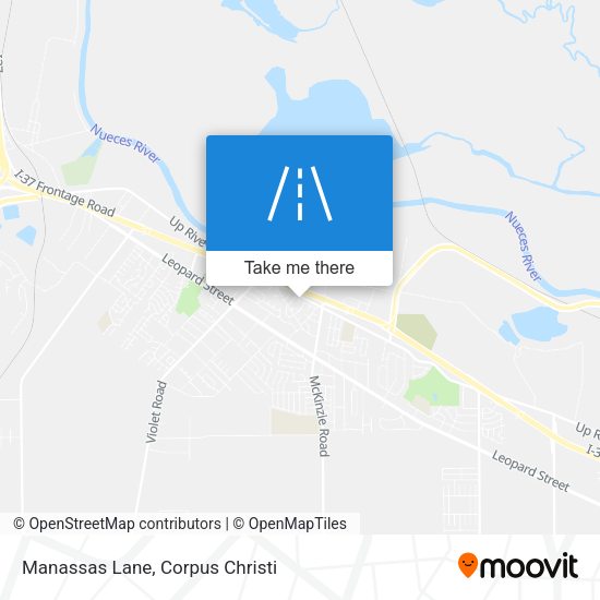 Manassas Lane map