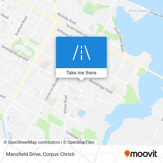 Mansfield Drive map