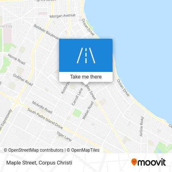 Maple Street map