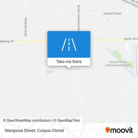 Mariposa Street map