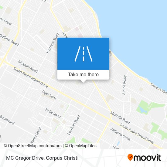 Mapa de MC Gregor Drive