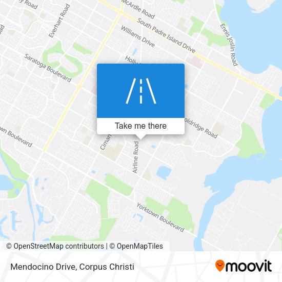 Mendocino Drive map