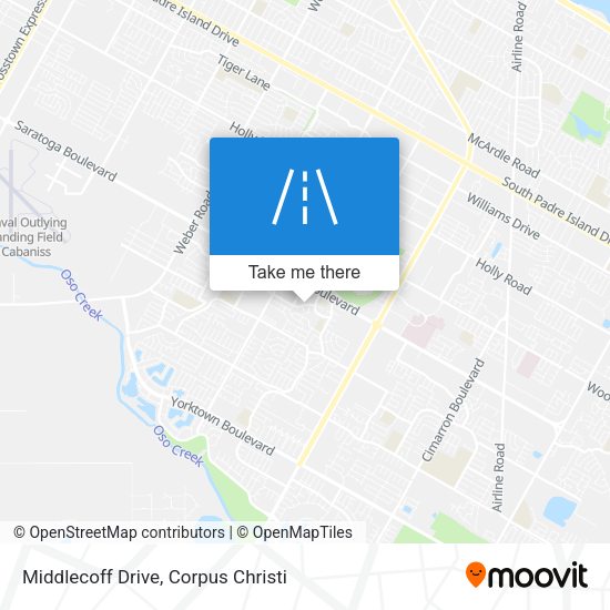 Middlecoff Drive map