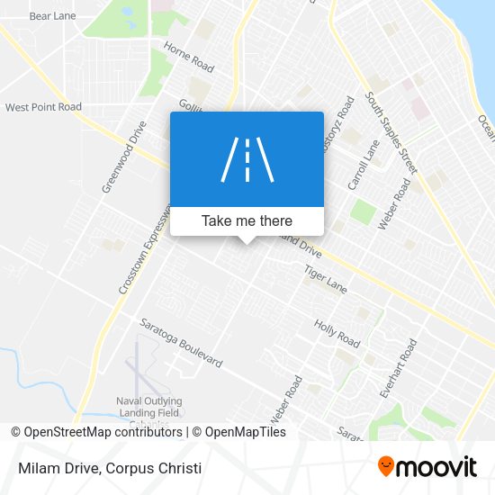 Milam Drive map
