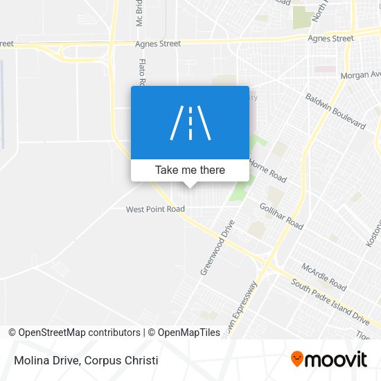 Molina Drive map