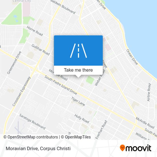 Mapa de Moravian Drive