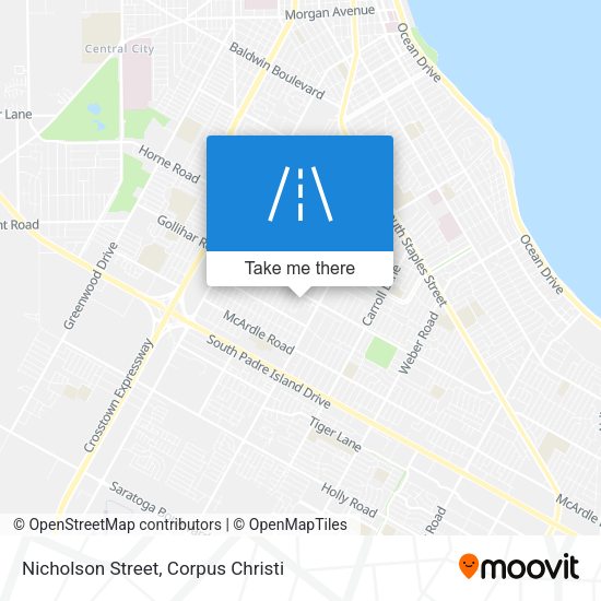 Mapa de Nicholson Street