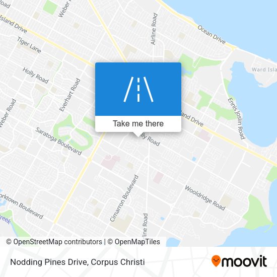 Nodding Pines Drive map
