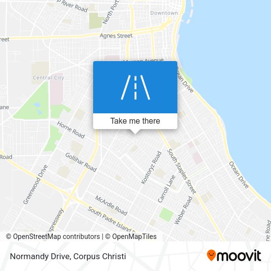 Normandy Drive map