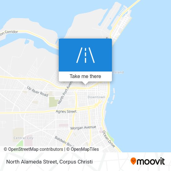 North Alameda Street map