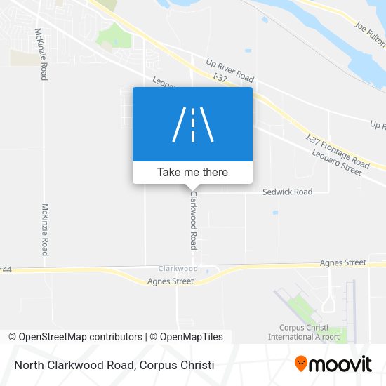 North Clarkwood Road map