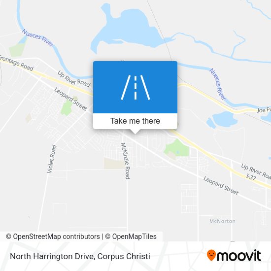 North Harrington Drive map