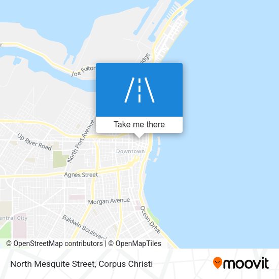 North Mesquite Street map