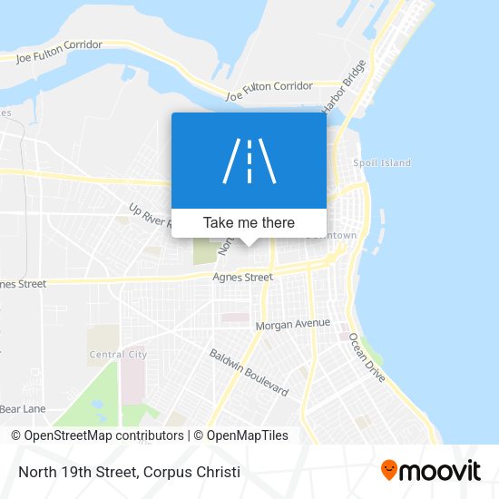 North 19th Street map