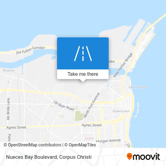 Nueces Bay Boulevard map