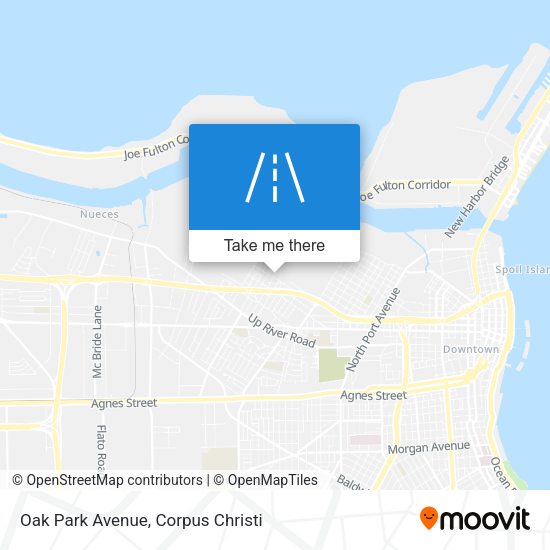 Oak Park Avenue map