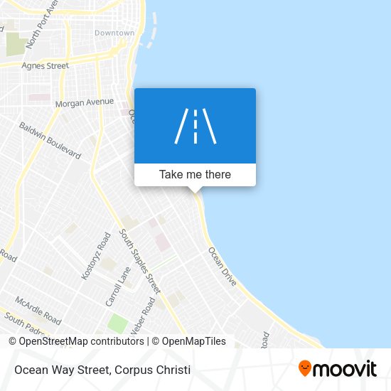 Mapa de Ocean Way Street