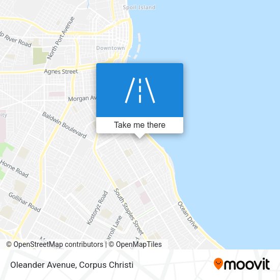 Oleander Avenue map