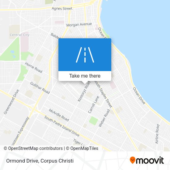 Ormond Drive map