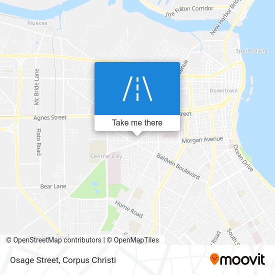 Osage Street map