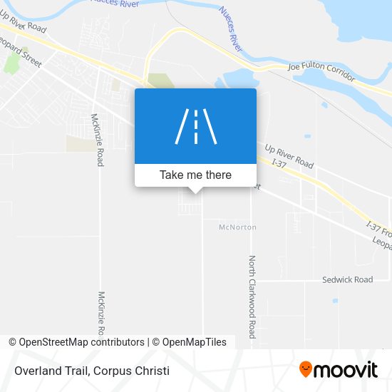 Mapa de Overland Trail
