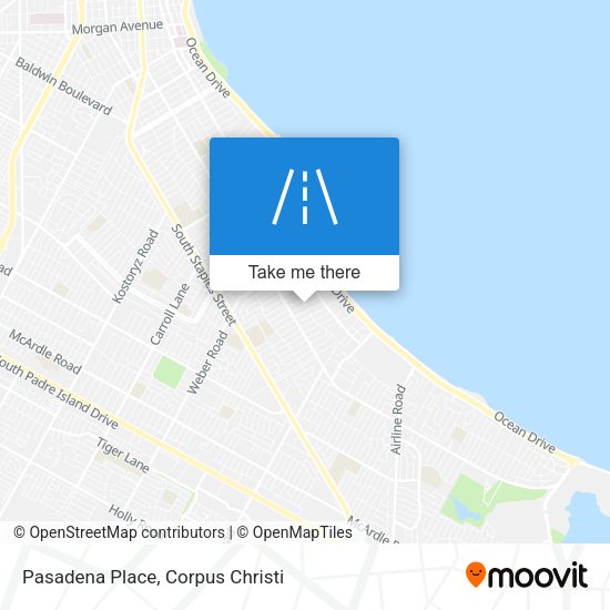 Pasadena Place map