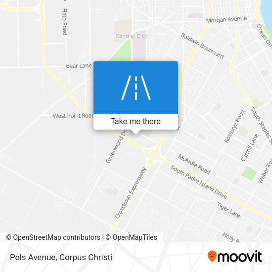 Mapa de Pels Avenue