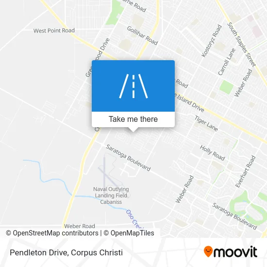 Pendleton Drive map