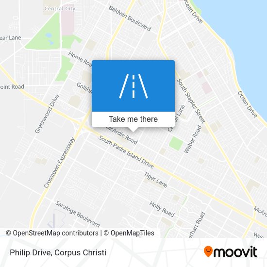 Philip Drive map