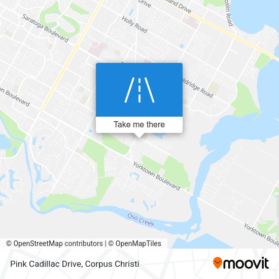 Pink Cadillac Drive map